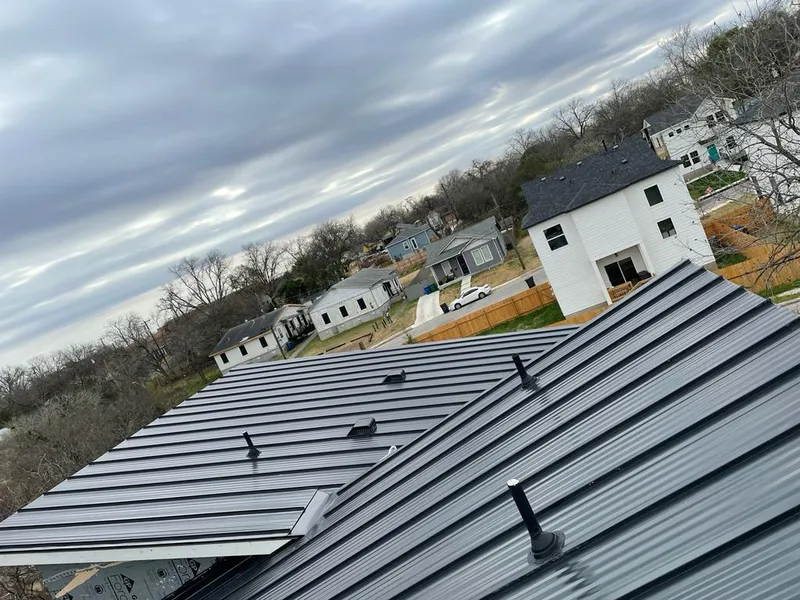 Standing seam metal roof panels with vents for Skylight Repair in Poquoson